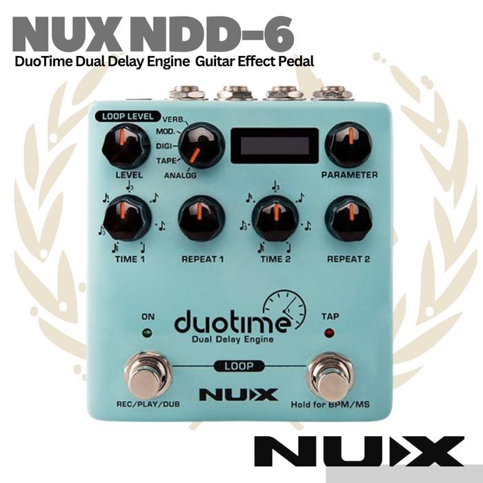 NUX Duotime NDD6 Delay Guitar Effect Pedal - Efek Gitar NDD-6
