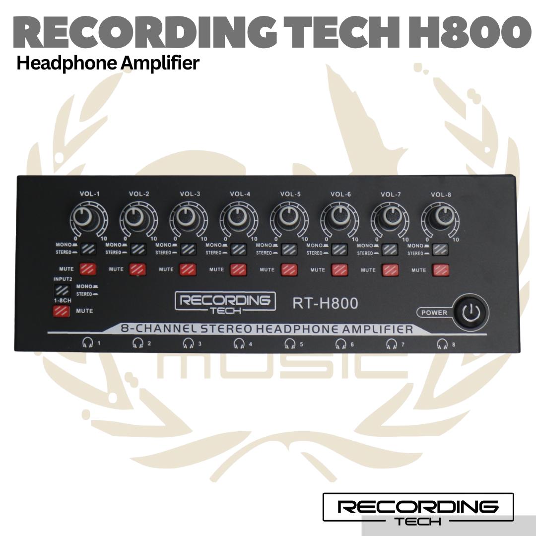 Recording Tech H800 - 8 Channel Stereo Headphone Amplifier Splitter