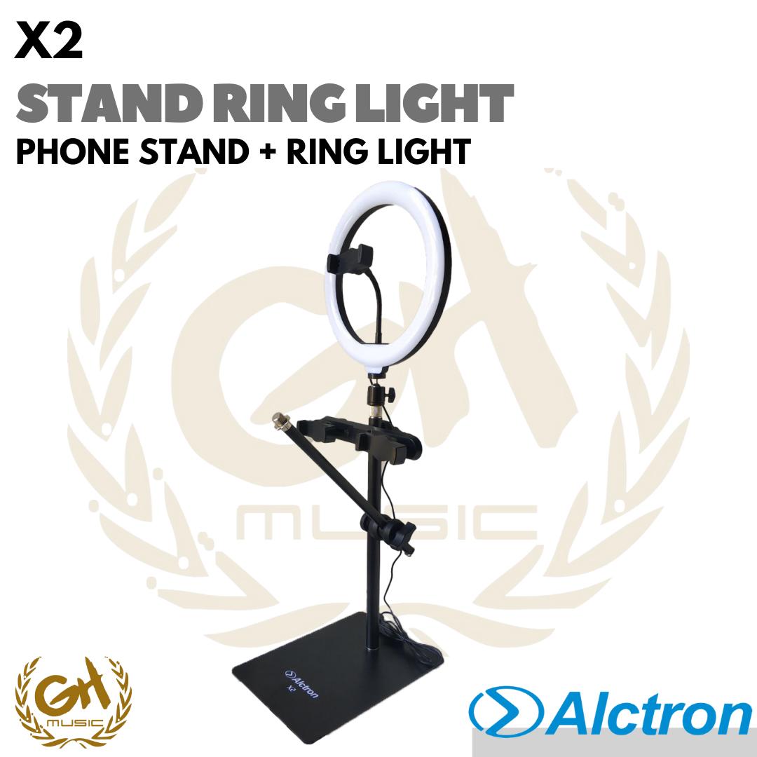ALCTRON X2 RING LIGHT STAND, PHONE STAND + RING LIGHT