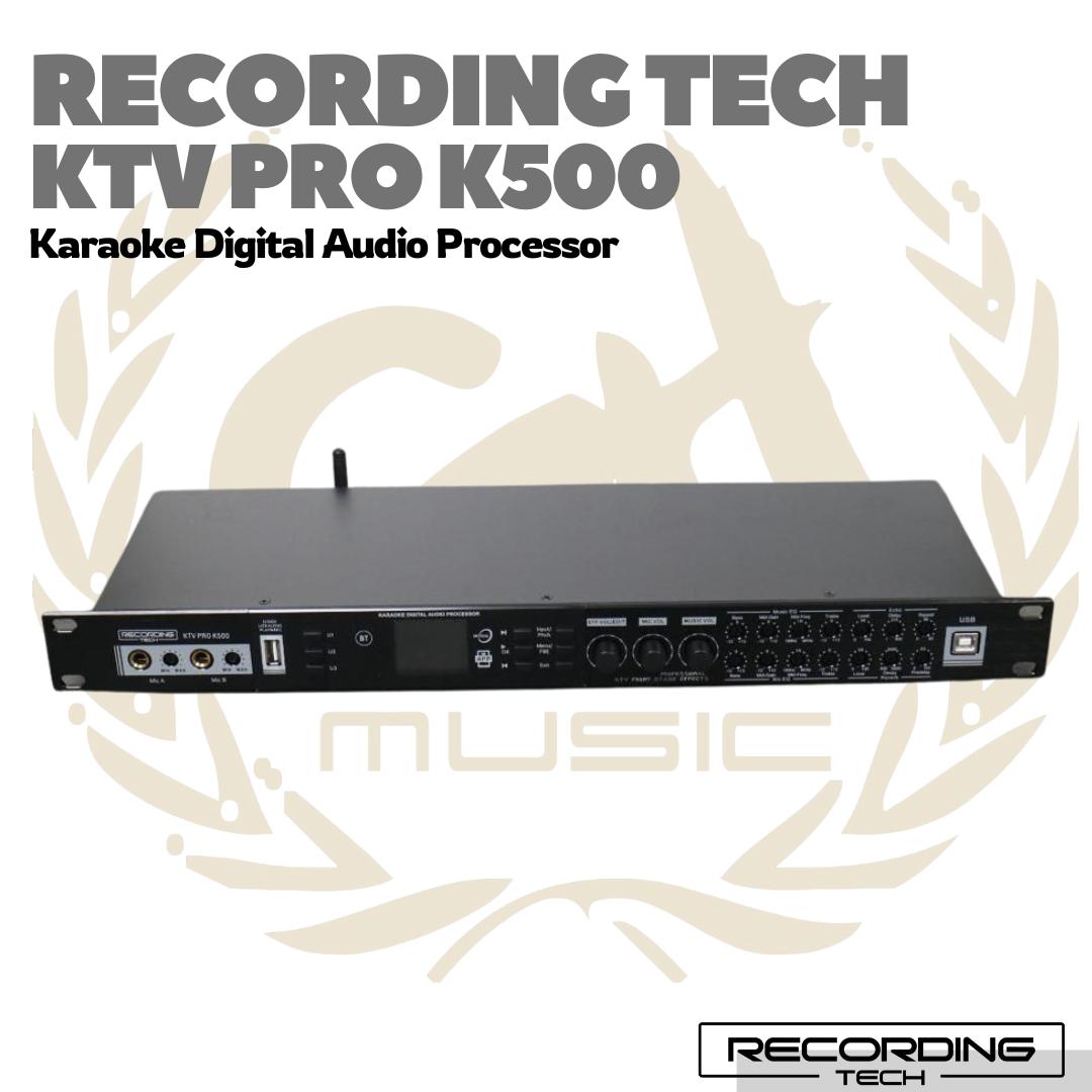 Recording Tech KTV Pro K500 Karaoke Digital Audio Processor - Mixer Karoke Original Amplifier