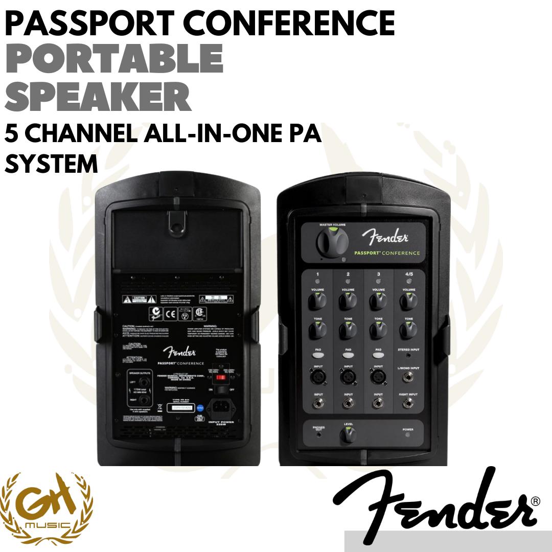 Fender Passport Conference 2, Portable Speaker Power Mixer 175w 5CH