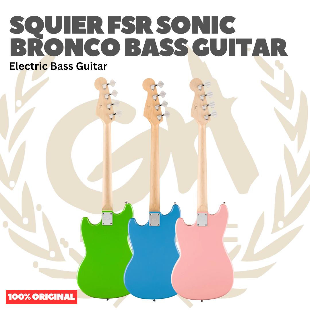 Squier FSR Sonic Bronco Bass Guitar - Bass Listrik Gitar Bass Elektrik Short Scale Original Asli