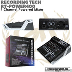 RECORDING TECH RT-POWER400 4 Channel Power Audio Mixer | 400Watt