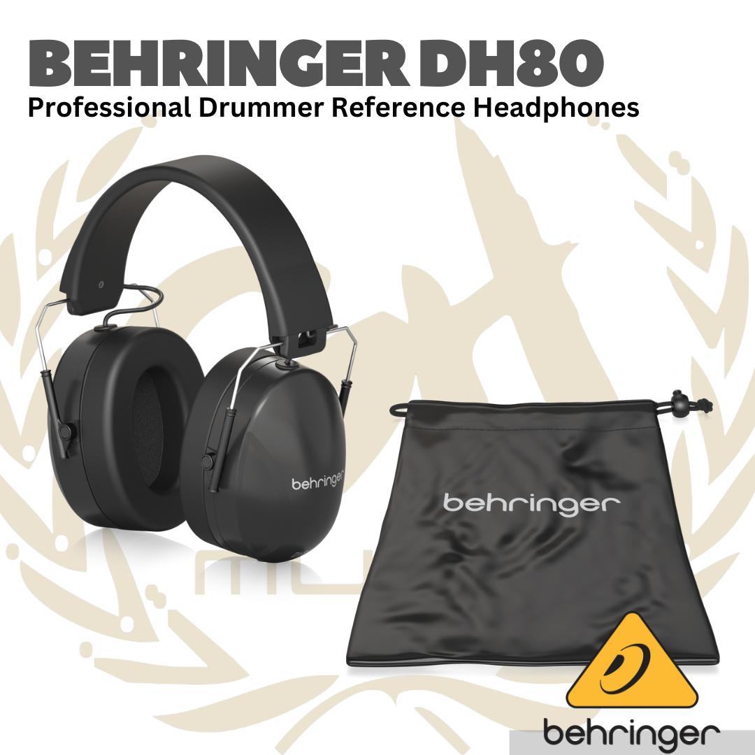Behringer DH80 Professional Drummer Reference Headphones - Head phone drummer DH-80 Asli