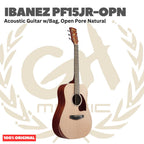 Ibanez PF15JR-OPN Acoustic Guitar w/Bag, Open Pore Natural - Gitar Akustik