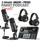 PAKET PODCAST 2 ORANG MAONO AM200 PLUS A03T DAN MH601