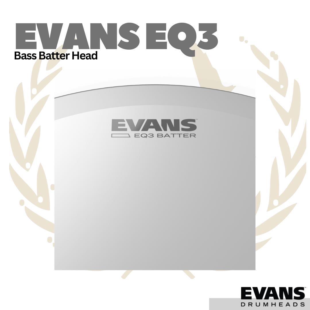 Evans EQ3 Bass Batter Drum Head - Membran Bass Drum