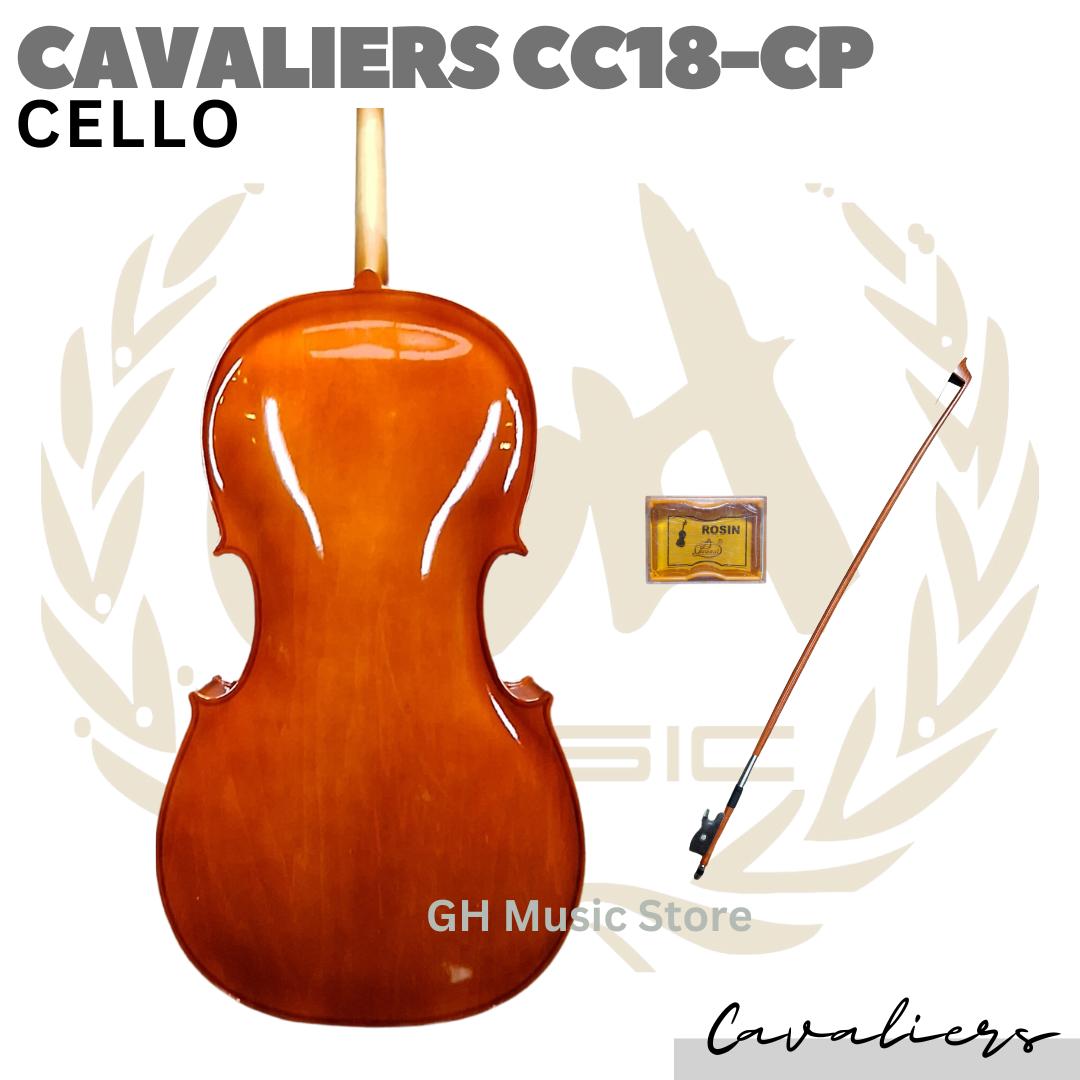 Cavaliers CC18-CP Cello Outfit | 4/4 3/4 1/2 Size