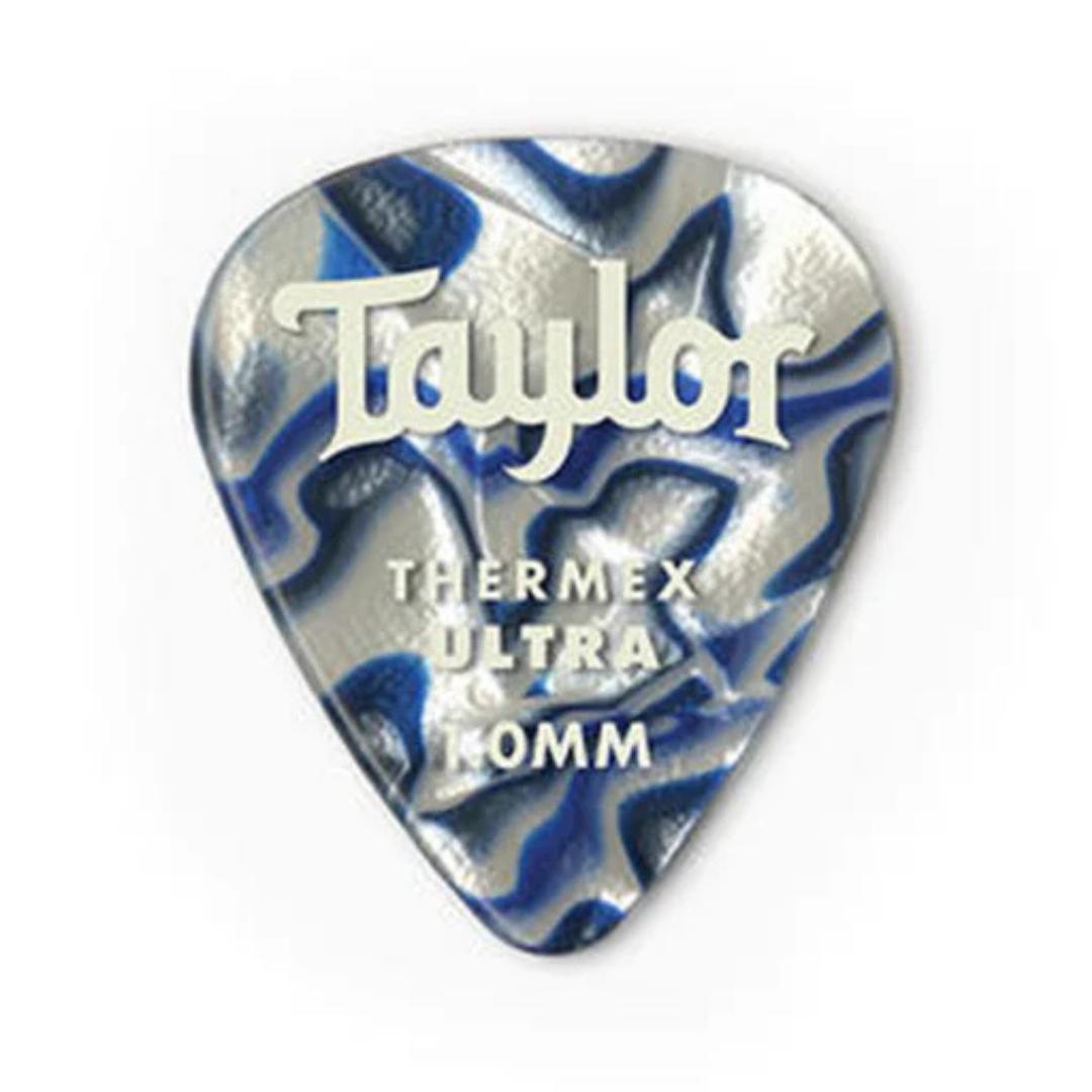 Taylor Premium DarkTone 351 Thermex Ultra Picks, Blue Swirl 6-Pack - Pick Gitar Bass