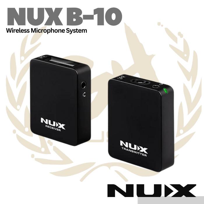 NUX B10 Vlog Wireless Lavalier Microphone System - B-10 Mic Clip On
