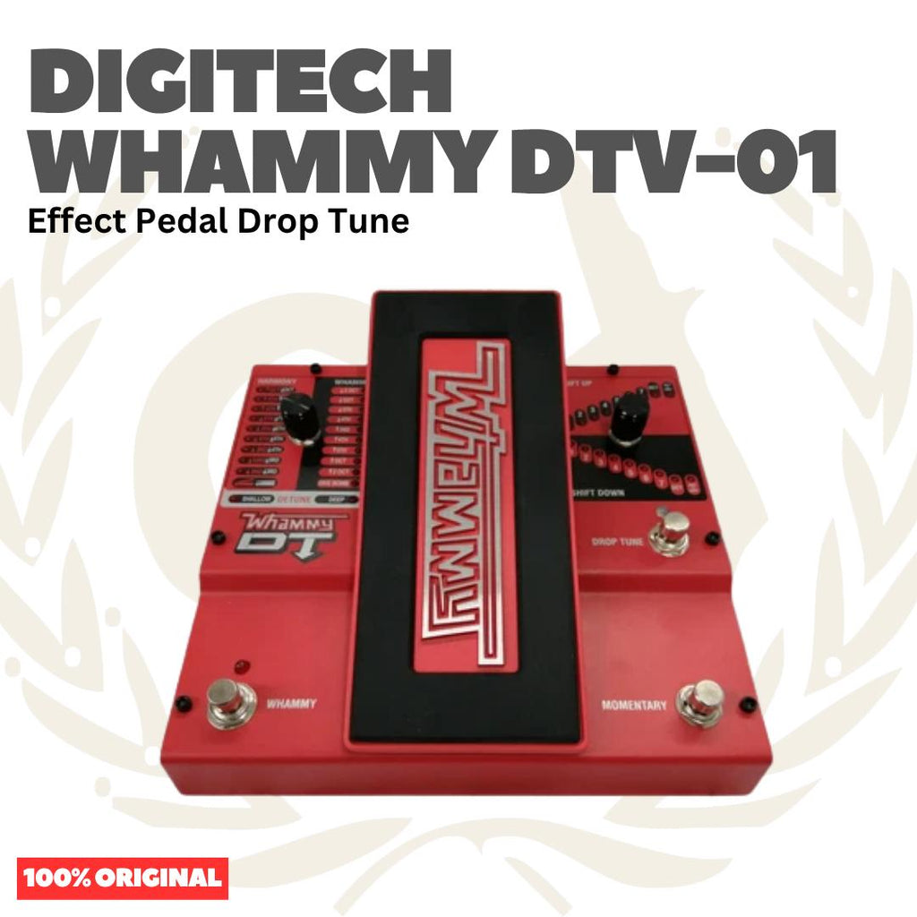 DIGITECH WHAMMY DTV-01 Classic Pitch Shifting Pedal With Drop & Raised Tuning Effect Pedal for Bass Guitar - Efek Pedal Gitar Bass