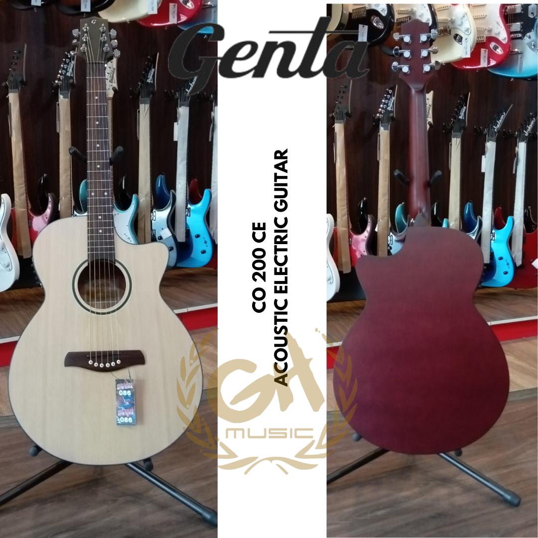 Genta CO 200 CE Acoustic Electric Guitar - Gitar Akustik CO200CE