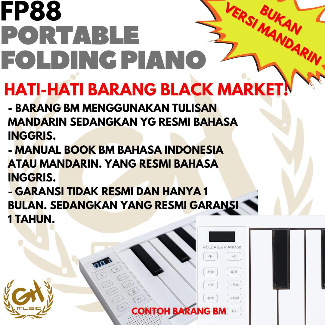 MIDIPLUS FP88 PORTABLE FOLDING PIANO LIPAT BUAT LATIHAN DAN RECORDING