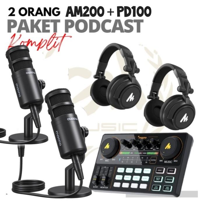 PAKET PODCAST 2 ORANG MAONO AM200 PLUS PD100 DAN MH601