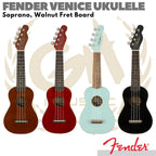 FENDER VENICE Soprano Ukulele Walnut FB