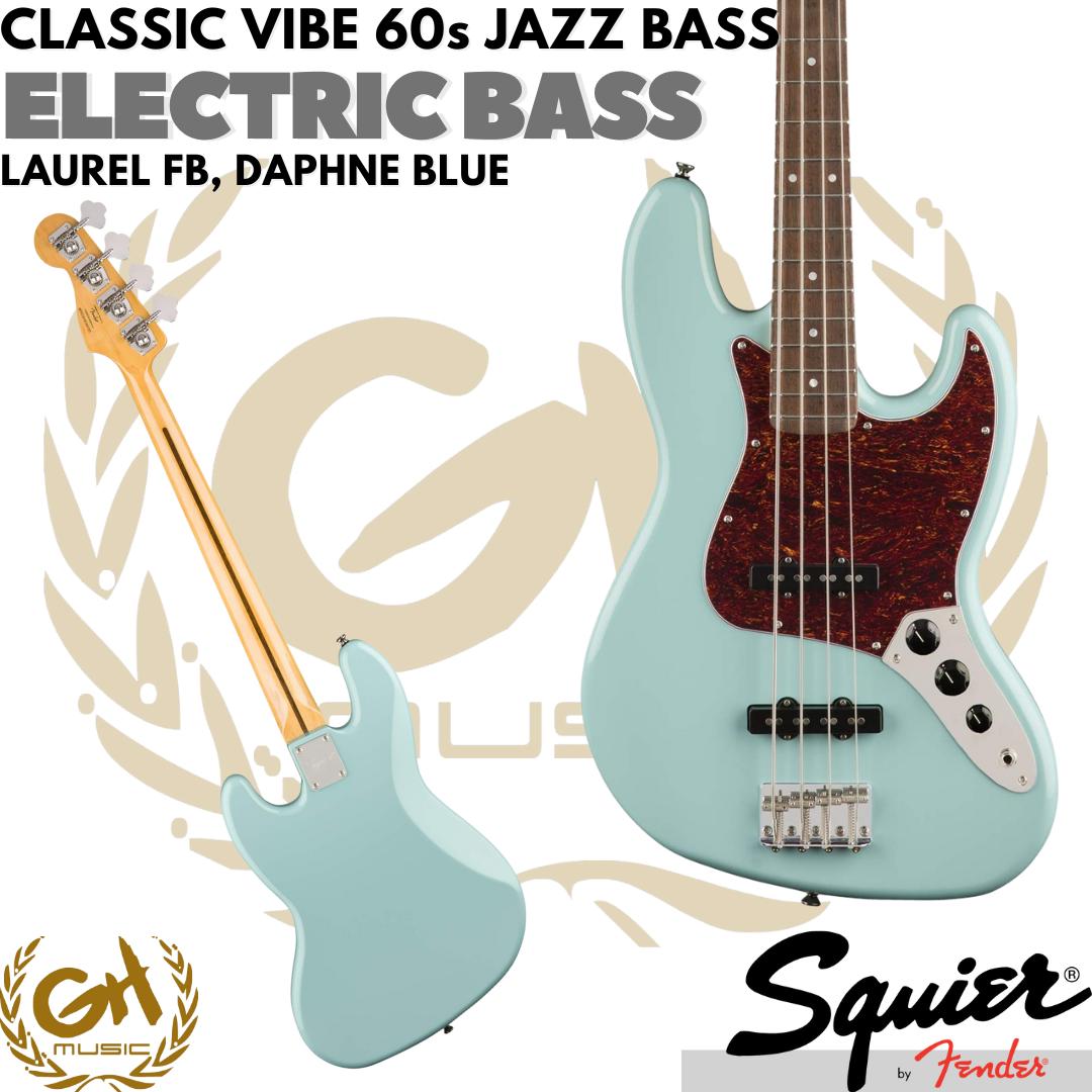 Squier Classic Vibe 60s Jazz Bass Guitar, Laurel FB - Gitar Bass Listrik
