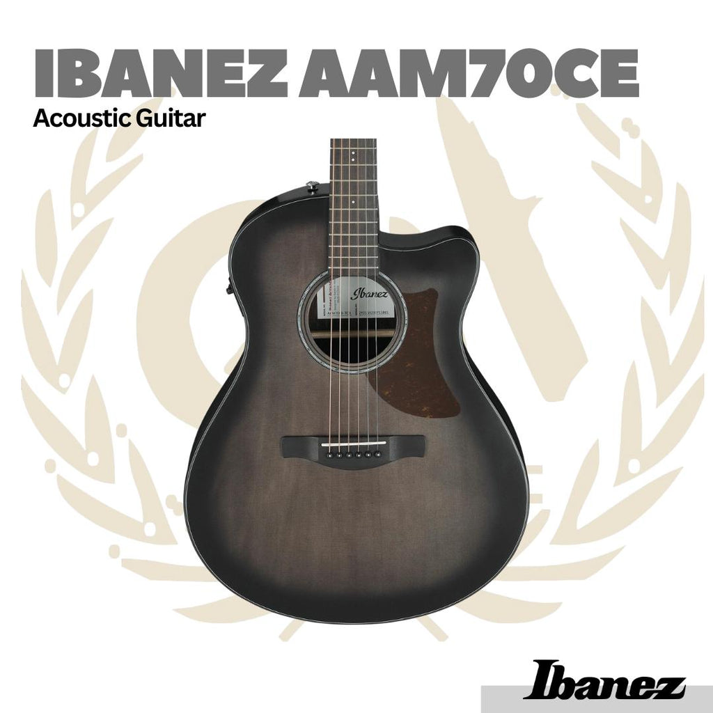 Ibanez AAM70CE Acoustic Guitar w/Gloss Top - Gitar Akustik