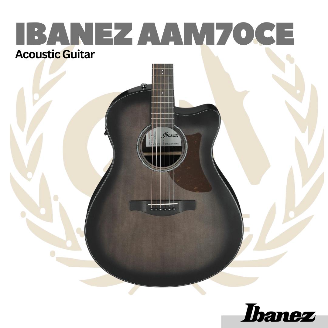 Ibanez AAM70CE Acoustic Guitar w/Gloss Top - Gitar Akustik