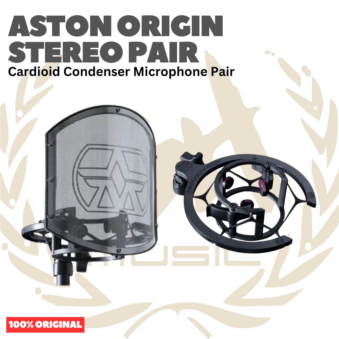 ASTON ORIGIN STEREO PAIR Cardioid Condenser Microphone Pair - Mik Kondenser Mic Sepasang Set Original Asli