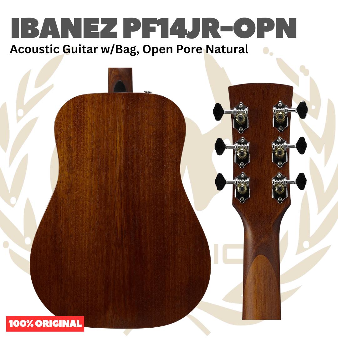Ibanez PF14JR-OPN Acoustic Guitar w/Bag, Open Pore Natural - Gitar Akustik