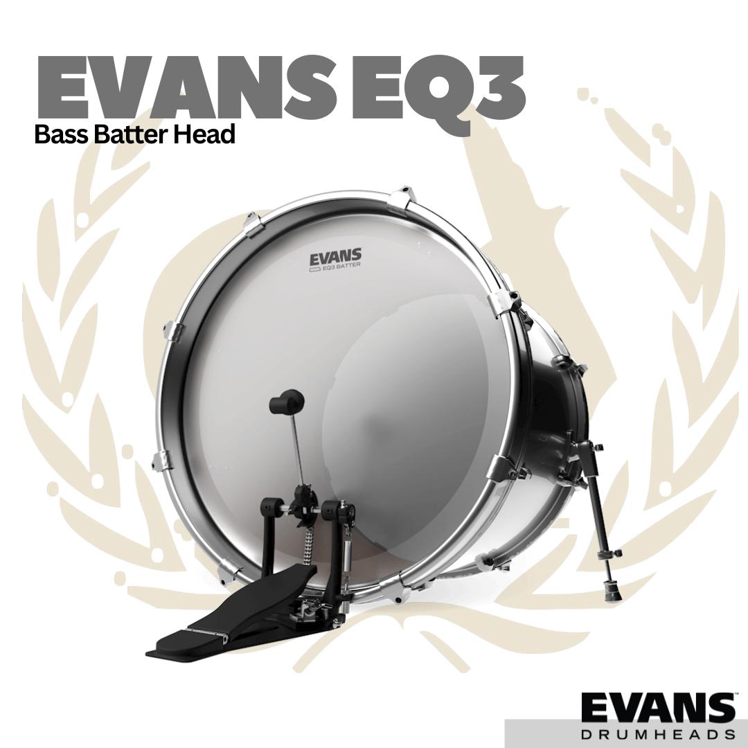 Evans EQ3 Bass Batter Drum Head - Membran Bass Drum