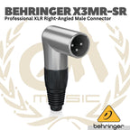 Behringer X3MR Professional XLR Right-Angled Male Connector - Jack XLR Male Angled 3 Pin X3-MR