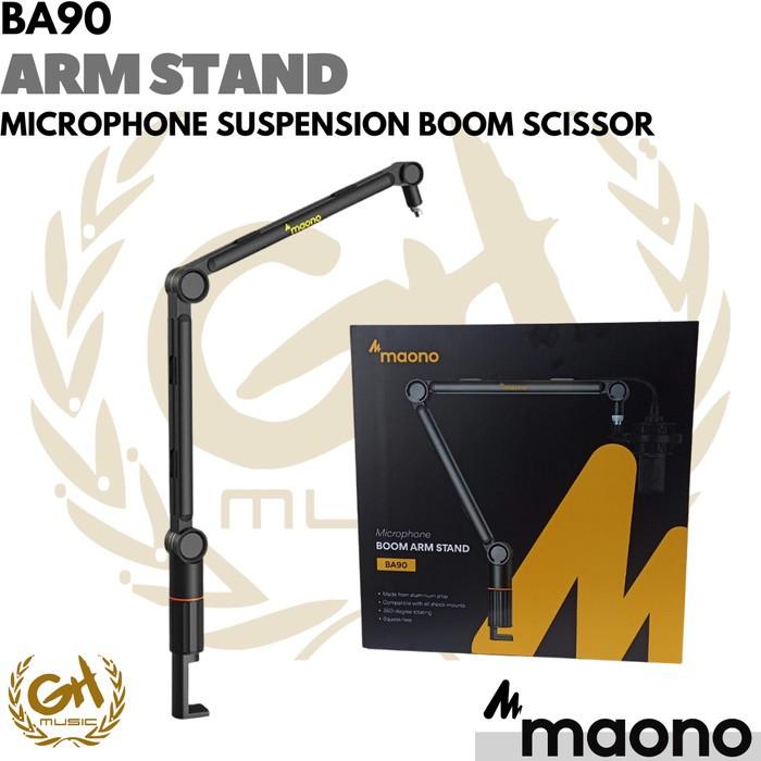 MAONO BA90 Microphone Suspension Boom Scissor Arm Stand Mic