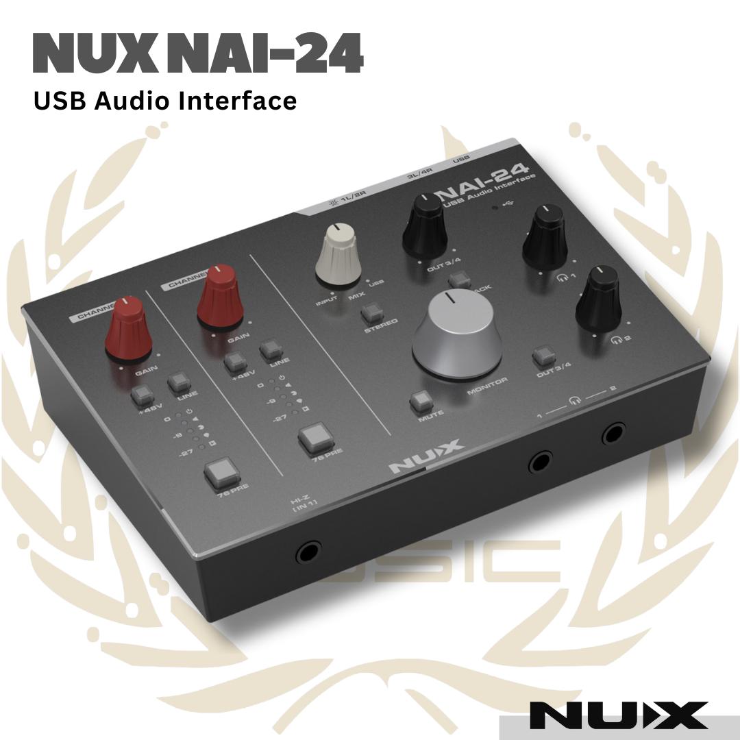 NUX NAI-24 USB Audio Interface - Sound Card NUX NAI 24 | NAI24 Soundcard