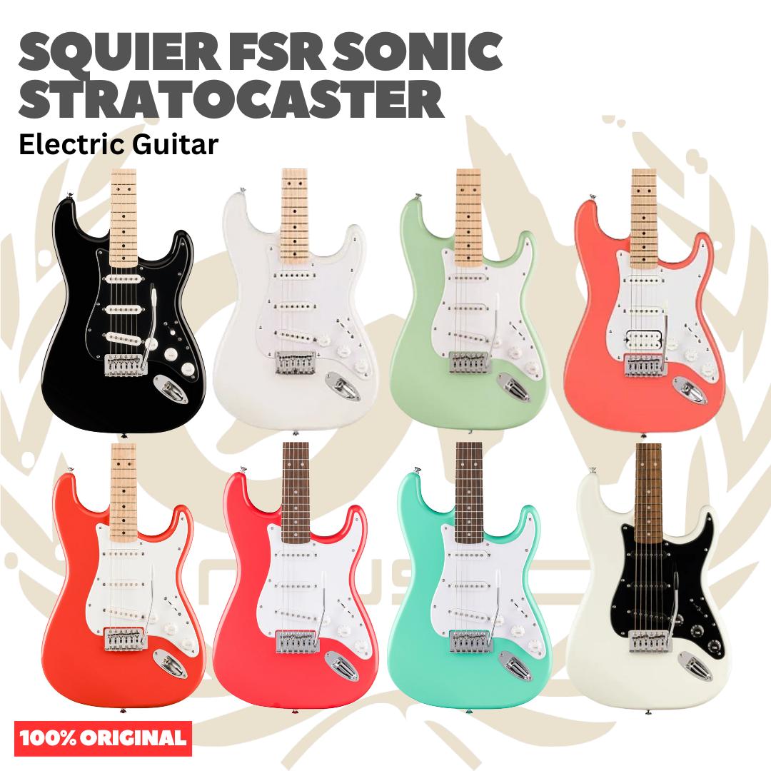 SQUIER FSR SONIC Stratocaster Electric Guitar | Gitar Elektrik Listrik