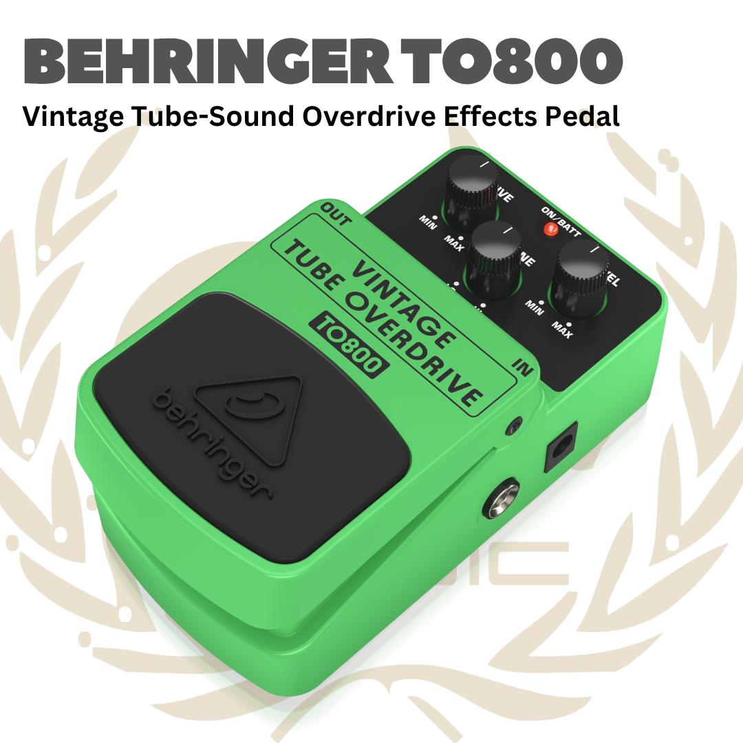 Behringer TO800 Vintage Tube-Sound Overdrive Effects Pedal - Efek Pedal TO 800 | TO-800