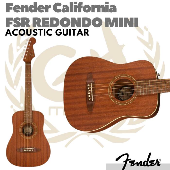 Fender FSR California Redondo Mini Acoustic Guitar Free Softcase Gitar Akustik