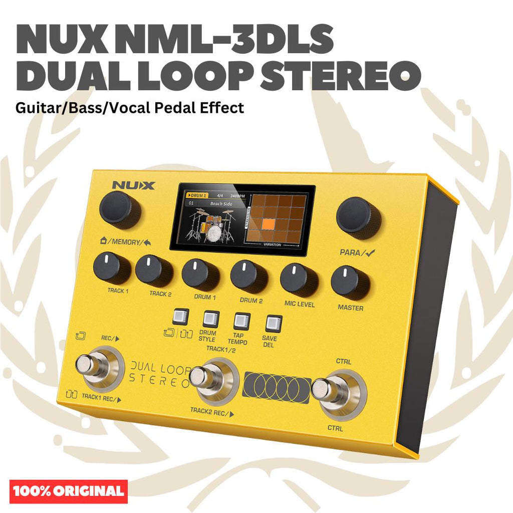 NUX NML-3DLS Dual Loop Stereo Guitar Bass Vocal Pedal Effect - Efek Pedal Gitar Bass Vokal Original Asli