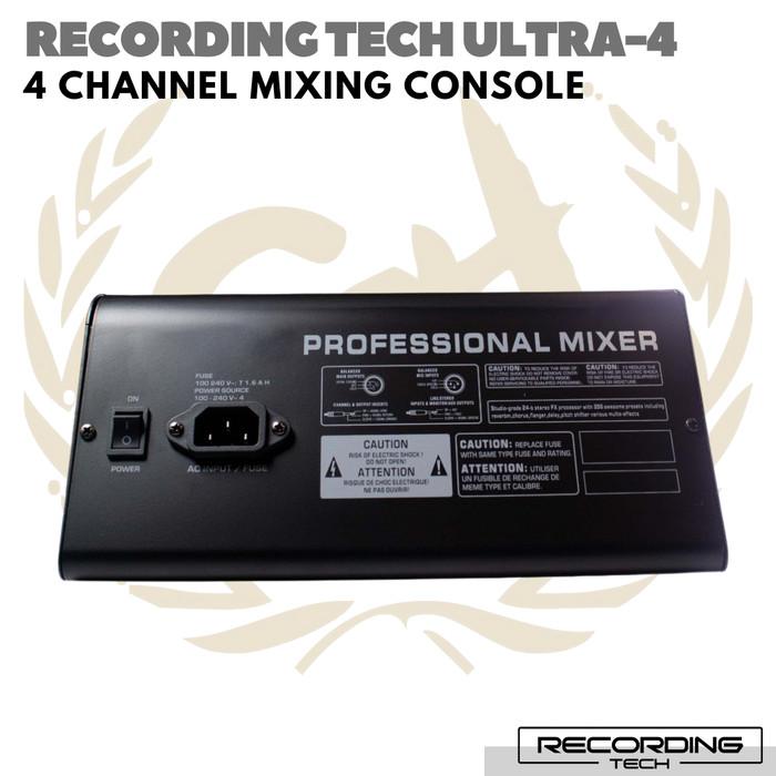 RECORDING TECH ULTRA 4 MIXING CONSOLE | Audio MIxer 4 Channel Ultra4