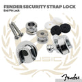 Fender Security Strap Locks w/ Buttons - Endpin Lock Gitar Bass
