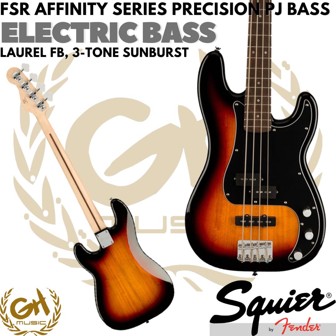 Squier FSR Affinity Series Precision PJ Bass Electric, Laurel FB