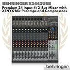 Behringer XENYX X2442USB Premium 24 Input 4/2 Bus Mixer USB interface