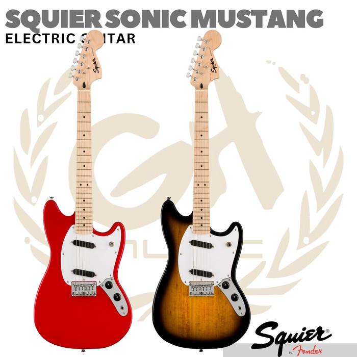 SQUIER SONIC MUSTANG Electric Guitar | Gitar Listrik Elektrik - 2COLOR SUNBURST
