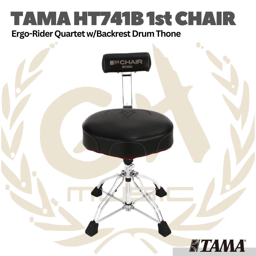 TAMA HT741B 1st Chair Ergo-Rider Quartet w/Backrest Drum Throne
