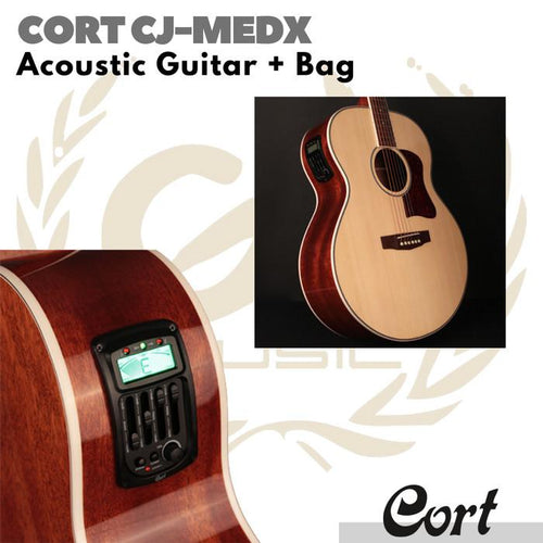 CORT CJ-MEDX Acoustic Electric Guitar | Gitar Akustik Elektrik CJ MEDX
