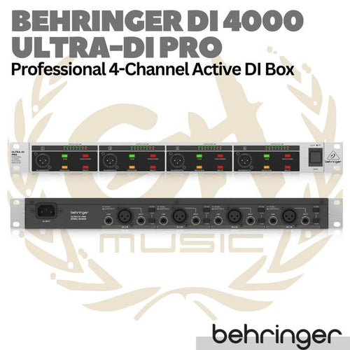 BEHRINGER ULTRA-DI PRO DI4000 4 Channel Active DI Box | DI4000