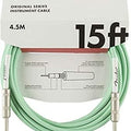 Kabel Jack Fender Original Series Instrument 15ft Seafoam Green