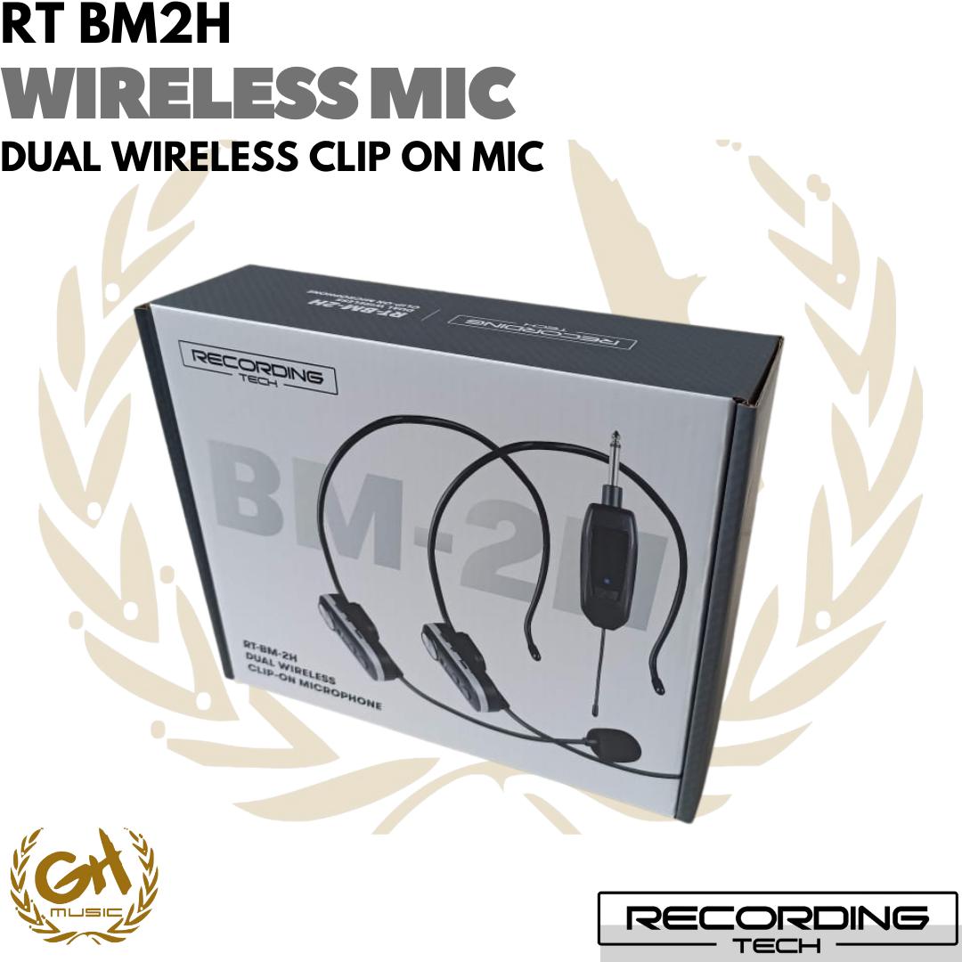 RECORDING TECH RT BM2H WIRELESS DUAL CLIP ON MIC BANDO IMAM SEMINAR