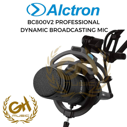 ALCTRON BC800V2 PROFESSIONAL DYNAMIC BROADCASTING MIC, STAND DAN KABEL