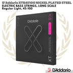 D'Addario XTB45100 XT Long Scale Bass Guitar Strings | Senar 45 100