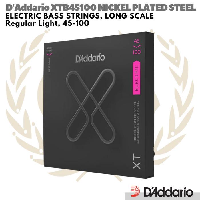 D'Addario XTB45100 XT Long Scale Bass Guitar Strings | Senar 45 100