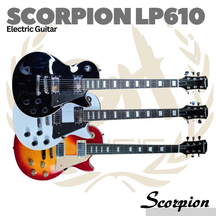 Scorpion LP610 Electric Guitar | Gitar Listrik Elektrik Les Paul LP-610 - white