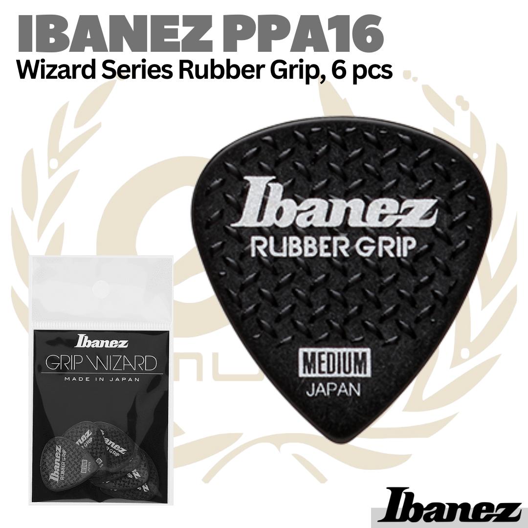 IBANEZ PPA16 Wizard Series Rubber Grip, 6 pcs | Pik Gitar