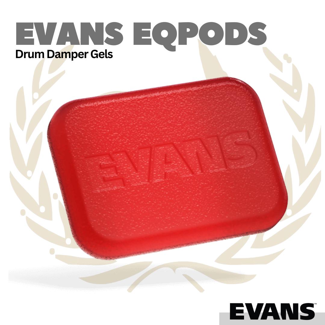Evans EQPODS Drum Damper Gels |Peredam Membran Gel Demper Snare Tom