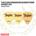Taylor Premium DarkTone Ivory 351 Guitar Picks 6-Pack - Pick Gitar Bass