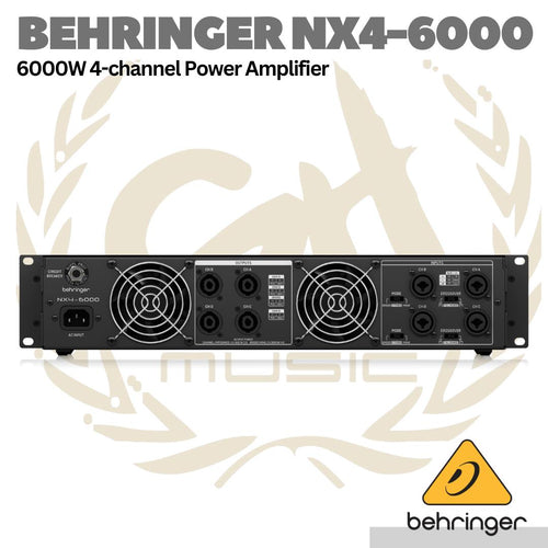 Behringer NX4-6000 6000W 4-channel Power Amplifier Mixer Class D